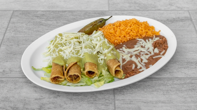 Four Rolled Taquitos.